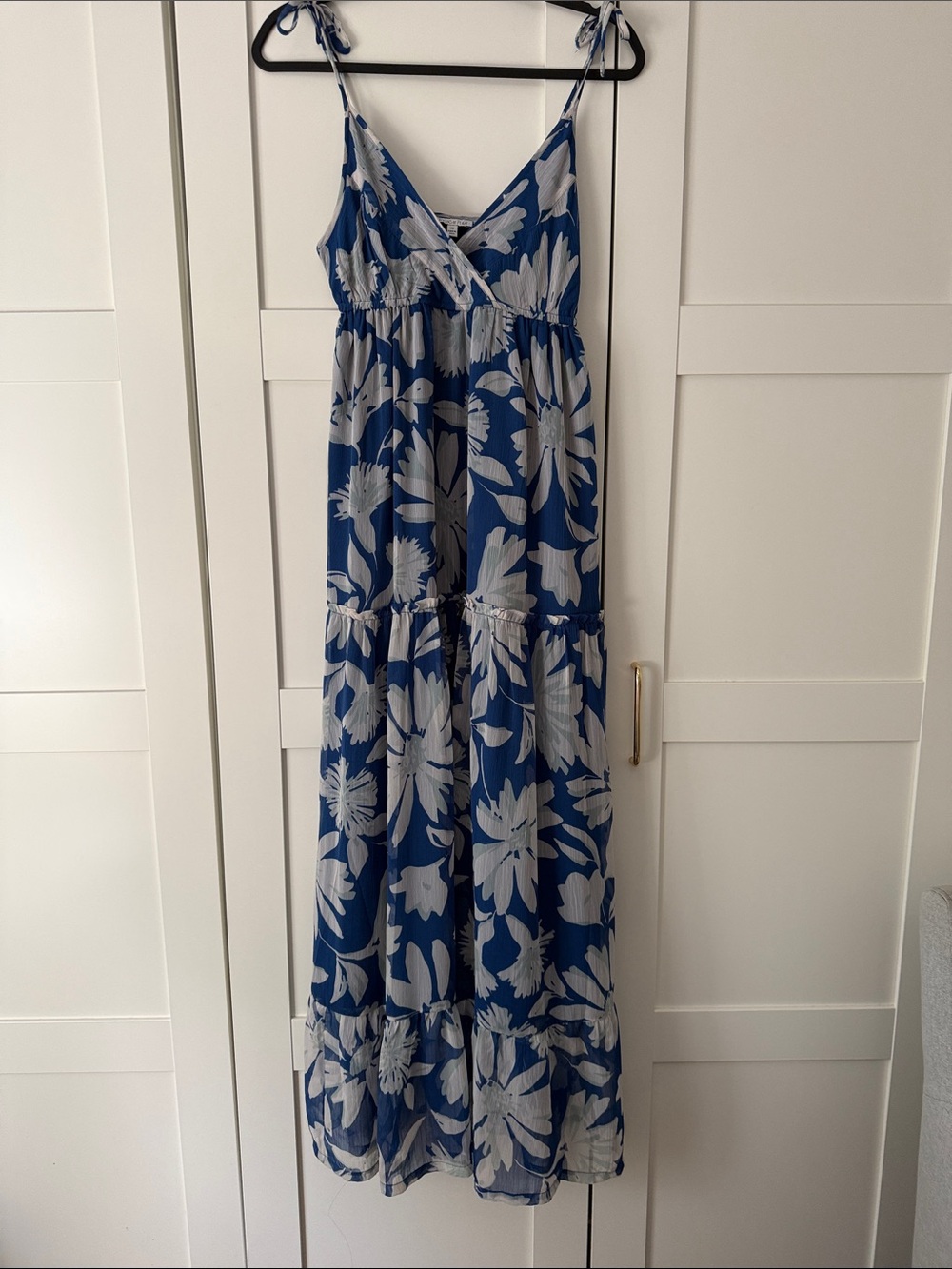 Patrons of Peace Blue and White Floral Maxi Dress